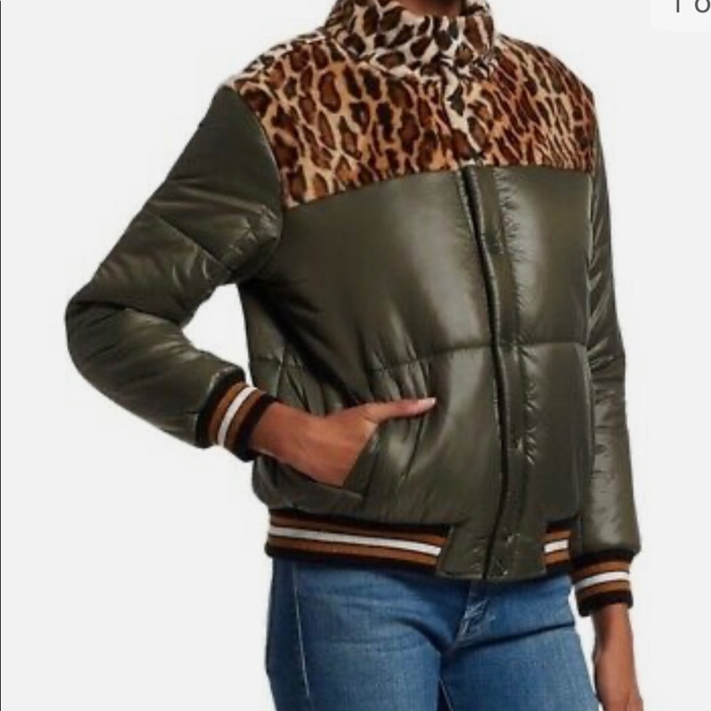 Mother NWT Leopard Puffer